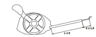 STIGA Throttle Cable L=1020