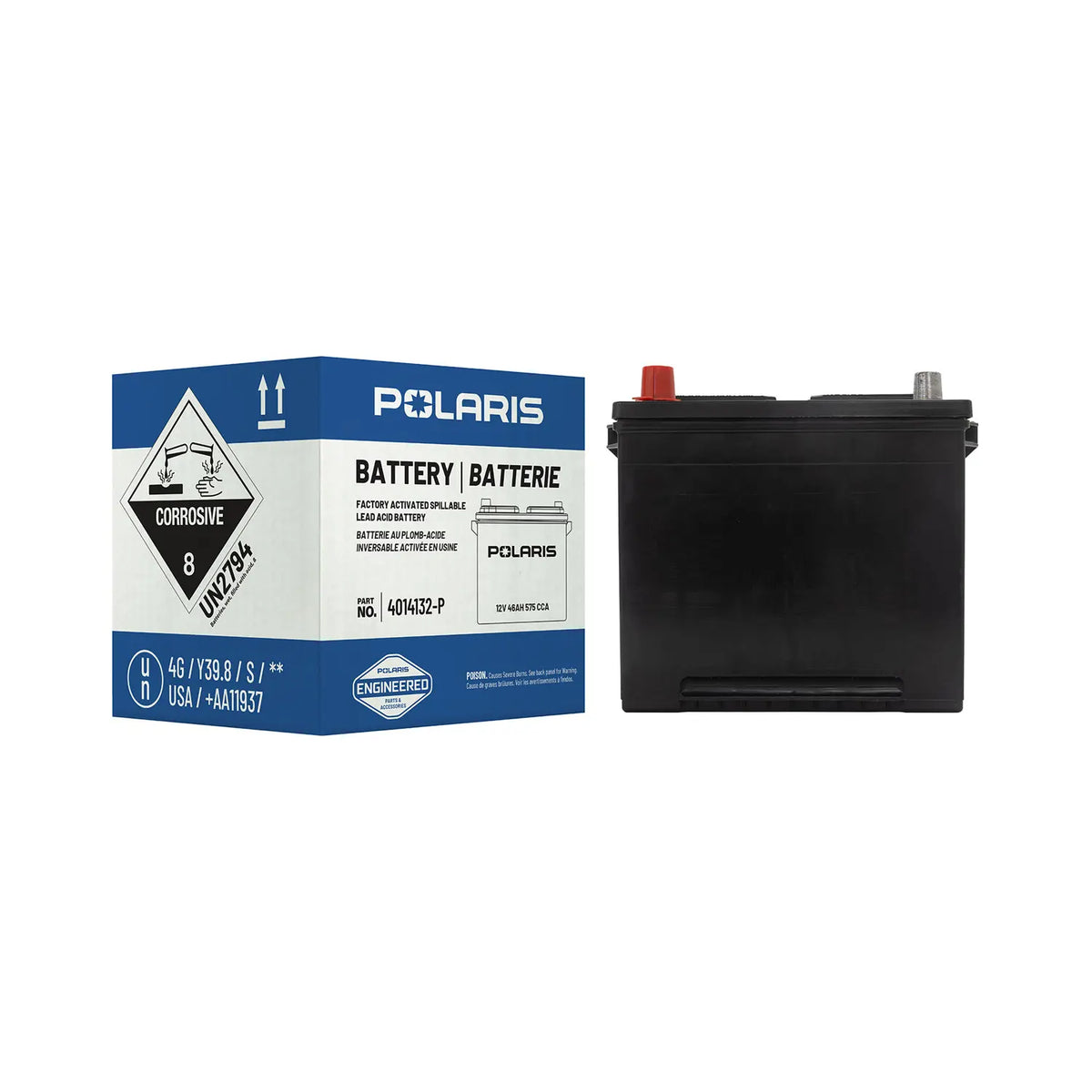 POLARIS BATTERY FLOODED FILLED 575-25 & ABOVE