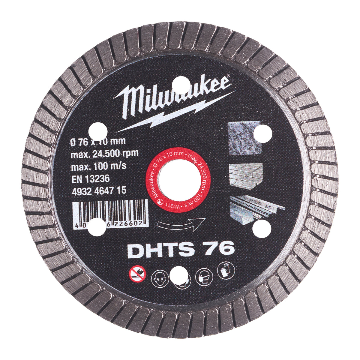 MILWAUKEE TIMANTLAIKKA DHTS 76/10MM