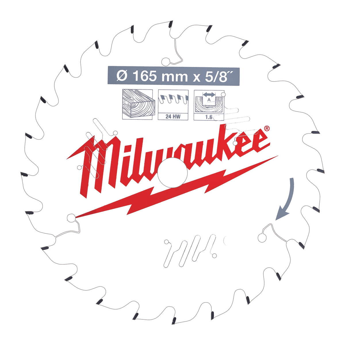 MILWAUKEE PYÖRÖSAHANT. W165X15.87X1.6X24