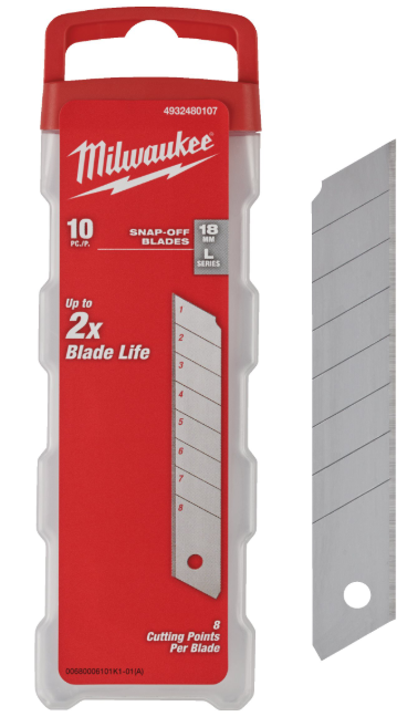 MILWAUKEE KATKOTERÄ 18MM 10P