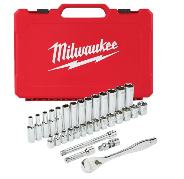 MILWAUKEE HYLSYSARJA RÄIKÄLLÄ 3/8' MM 32KPL