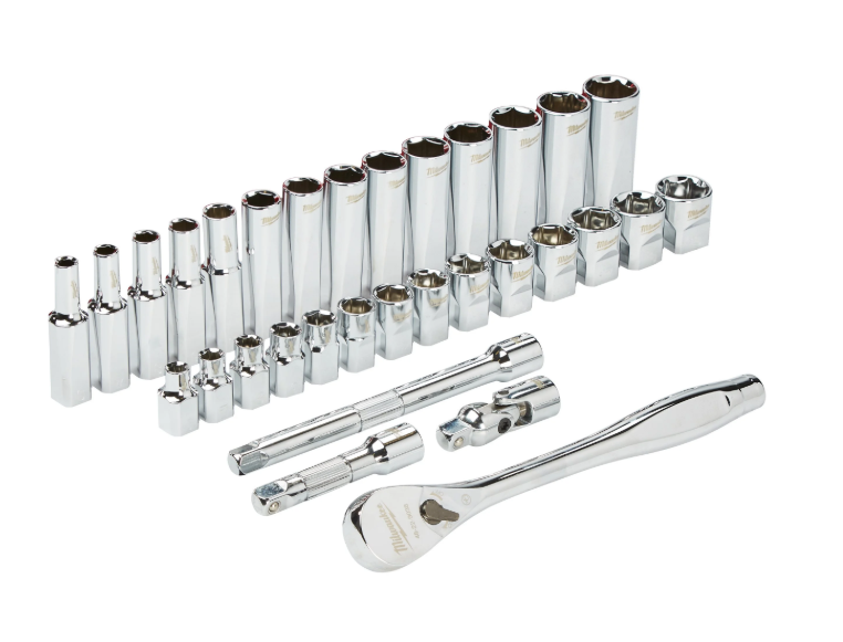 MILWAUKEE HYLSYSARJA RÄIKÄLLÄ 3/8' MM 32KPL