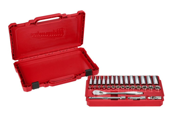 MILWAUKEE HYLSYSARJA RÄIKÄLLÄ 3/8' MM 32KPL