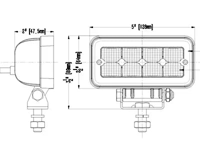 LED-TYÖVALO 9-36V 12W LEVEÄ