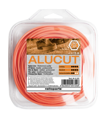 Nailonsiima kuusikulmainen Alucut 2.4 mm 15 m