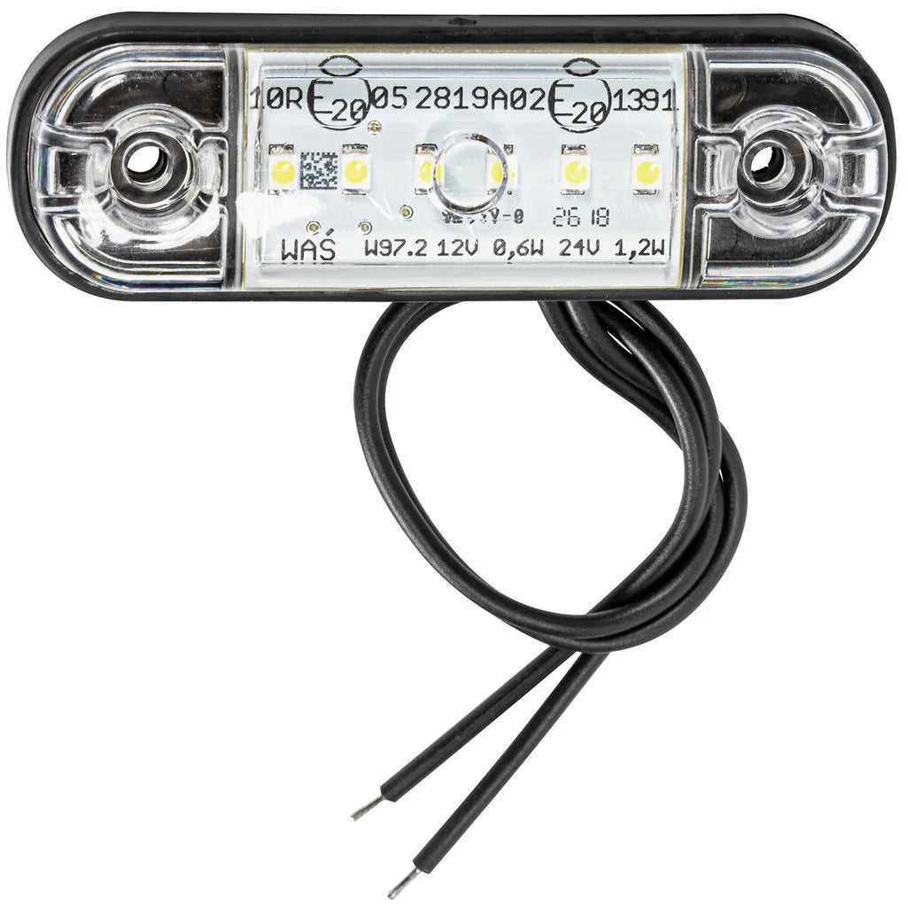 ÄÄRIVALO LED MATALA VALKOINEN 12-24V