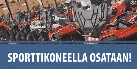 Sporttikoneella osataan!