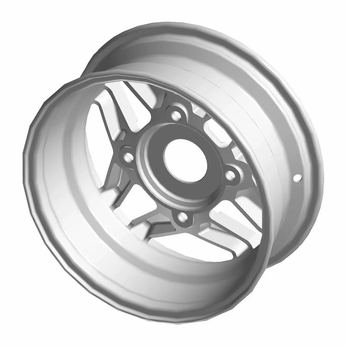 POLARIS Rim-Front 14X5.5 No Mach M.Blk