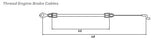 STIGA Engine Brake Cable L=1215