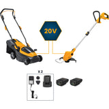STIGA COLLECTOR 136e KIT - 20V-2x2Ah + GT 100e TRIMMERI - 20V