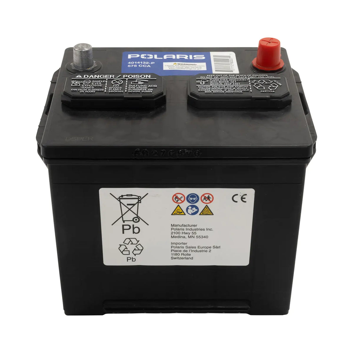 POLARIS BATTERY  FLOODED  FILLED  575-25 & ABOVE