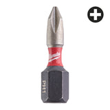 MILWAUKEE TERÄ SHOCKWAVE PH1 X 25MM P2