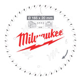 MILWAUKEE PYÖRÖSAHANT. W165X20X1.6X40