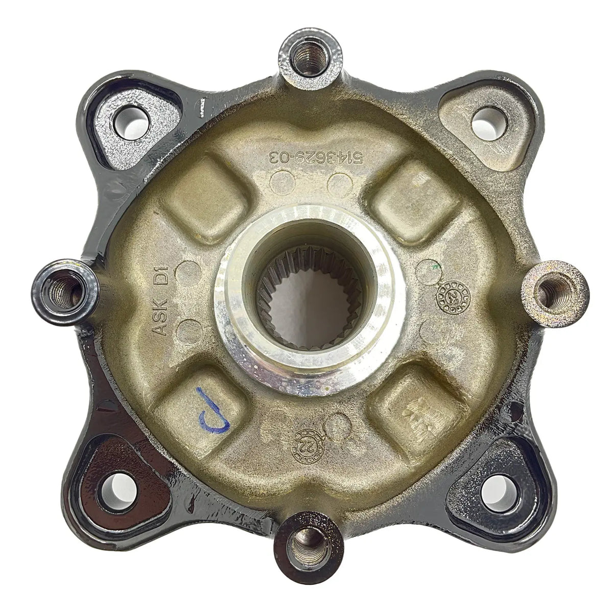 POLARIS HUB-WHEEL REAR MACH BLK