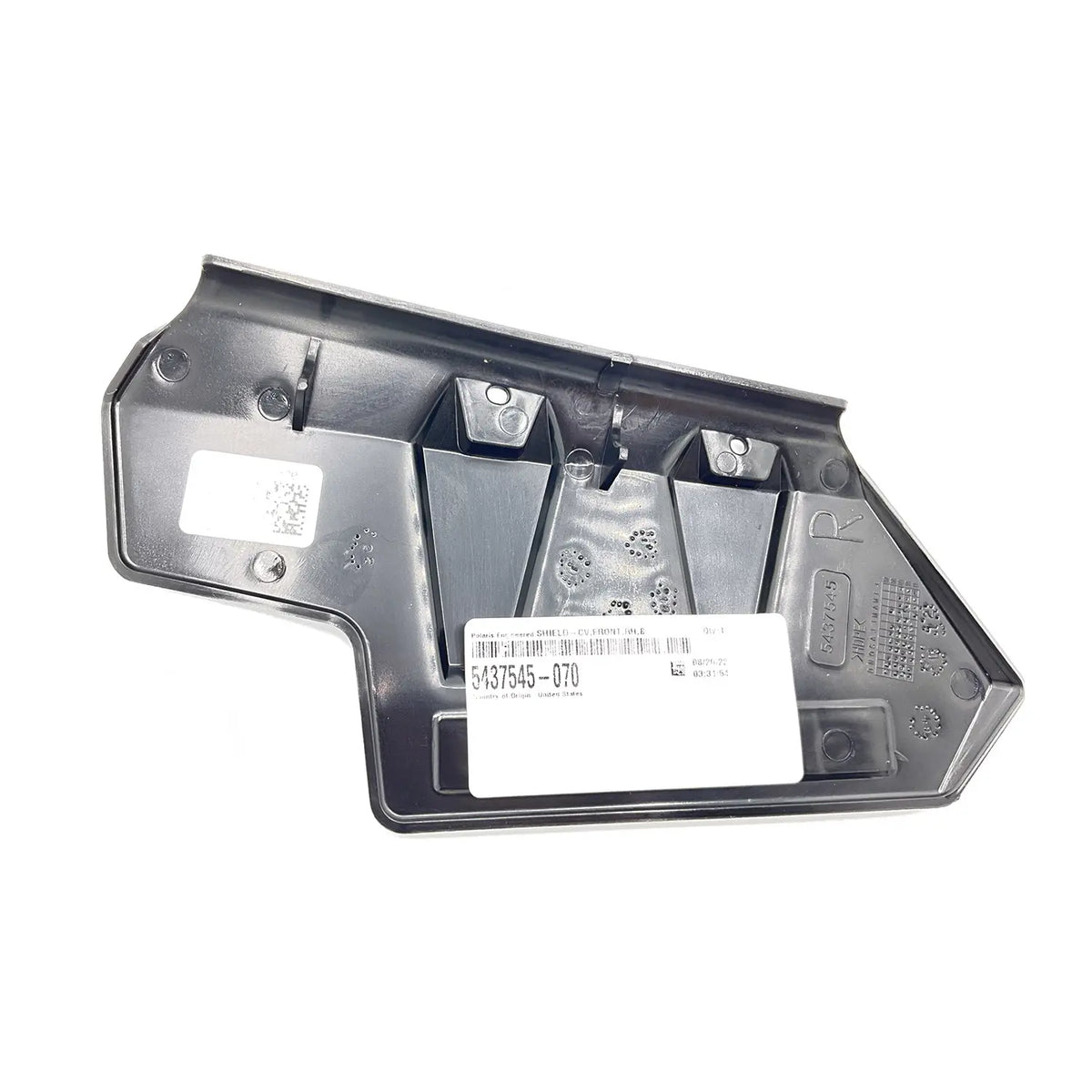 POLARIS CV SHIELD  FRONT  RIGHT  GLOSS BLACK