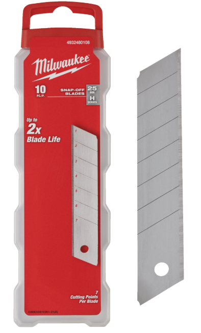 MILWAUKEE KATKOTERÄ 25MM 10P