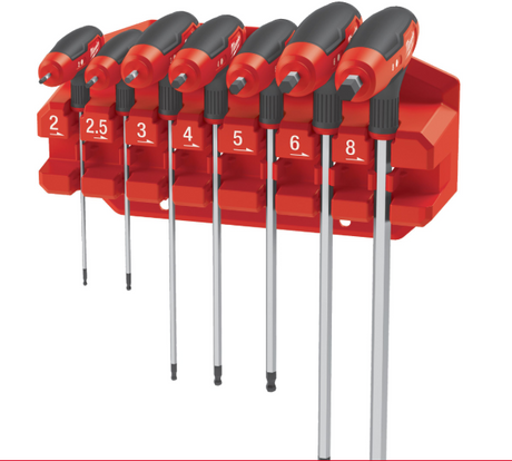 MILWAUKEE HEX-RUUVITALTAT T-KAHVALLA 7P