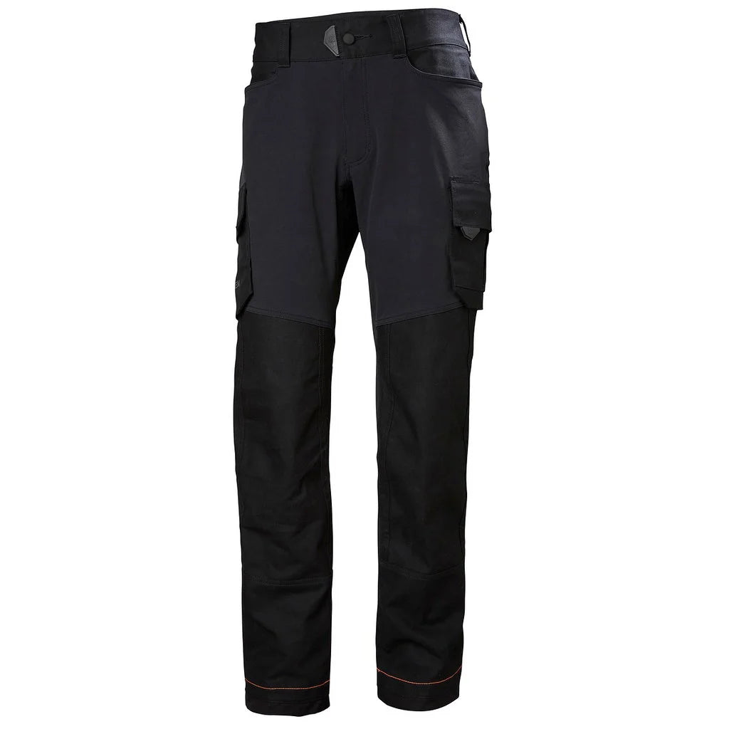 HELLY HANSEN HOUSUT STRETCH C54 CHELSEA EVO MUSTA CARGO