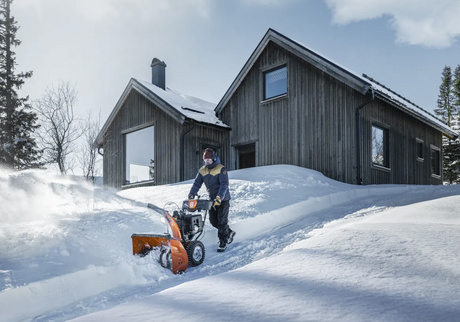 HUSQVARNA ST 376, 375 CC, 76CM, HYDROSTAATTI, LÄMPÖKAHVAT, SÄHKÖKÄYNNISTYS, OHJAUSTEHOSTIN, LED-VALOT