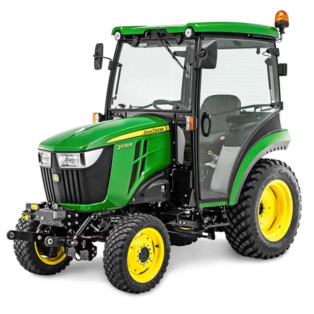 JOHN DEERE 2038R OHJAAMOLLA NURMIRENKAIL