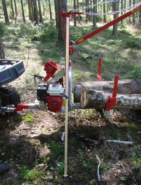 KRANMAN Metsävaunu paketti KP1120. Vaijerikuormaaja, hydrauliaggregaatti, tukijalka, TS200 saksi