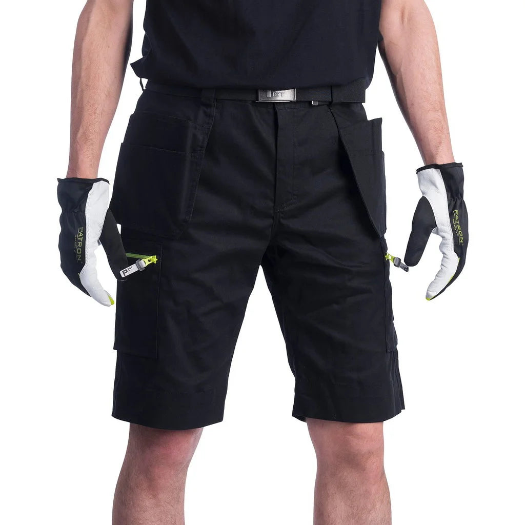 PATRON SHORTSIT RT 3XL KARNEOLI MUSTA JOUSTAVA