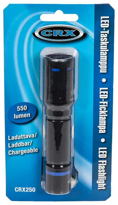 TASKULAMPPU LADATTAVA 550LM 18650
