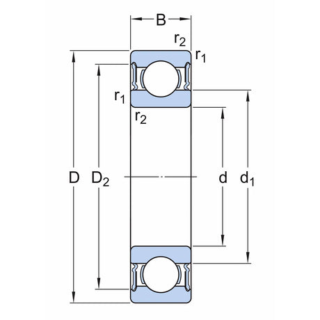 URAKUULALAAKERI 35X72X17 SKF
