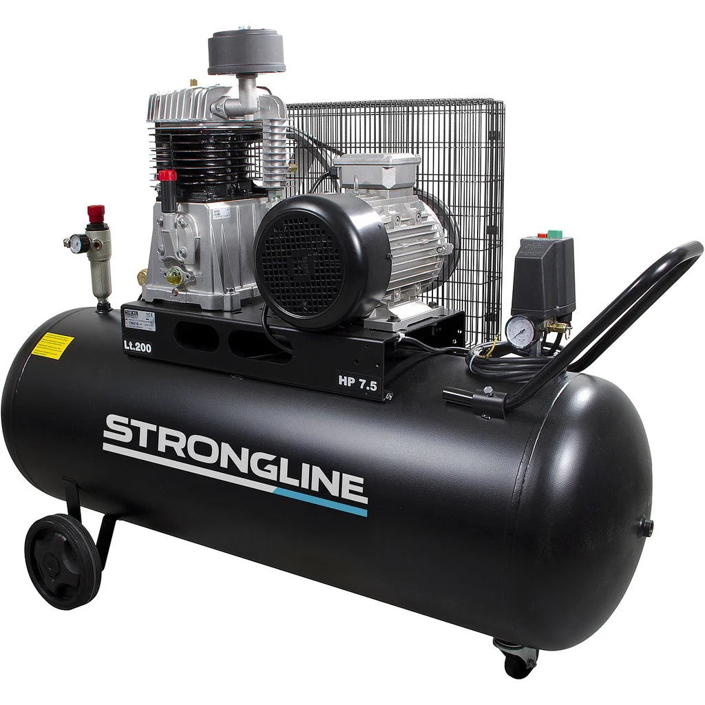 KOMPRESSORI 3-V 7,5HP 925L/200L MUSTA