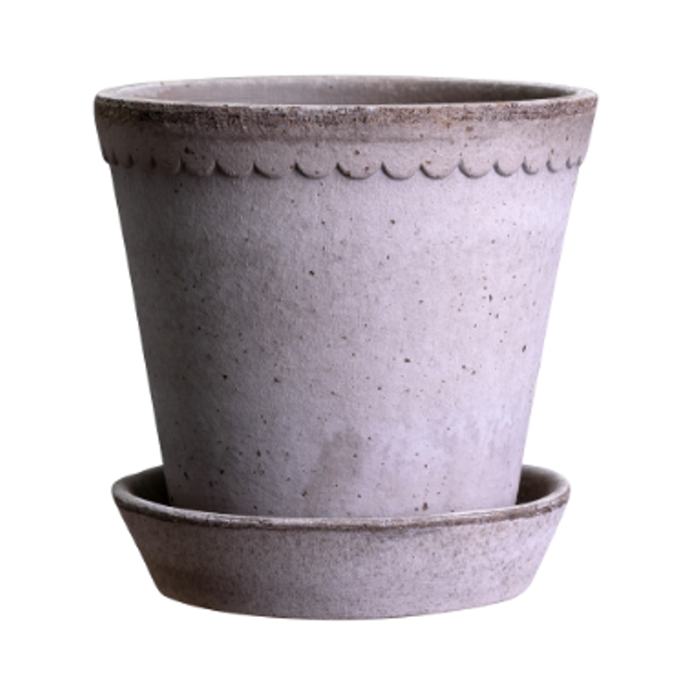 RUUSURUUKKU HELENA 14CM HARMAA + ALUSVAT S RPHG14UPS-7