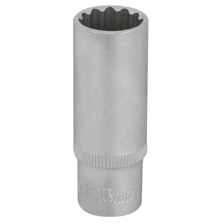 HYLSY 1/4' 12-KULMA M13 PITKÄ (50MM) XD04813