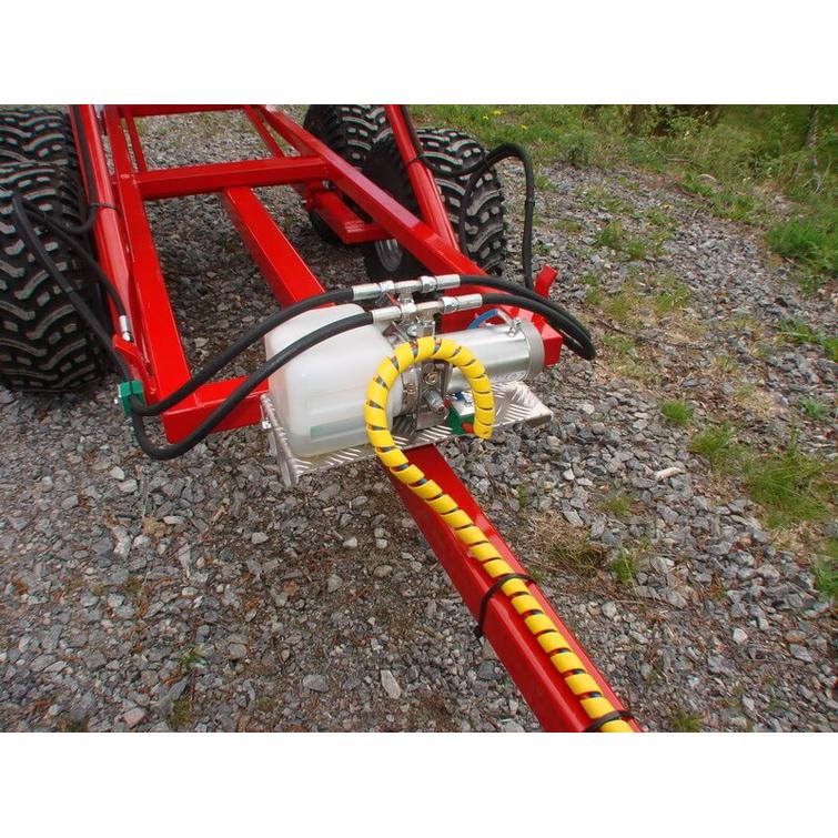 KRANMAN Dumpperivaunu FL250V, Isommat pyörät 300/65-12” 8 kankaiset. Sis. relee ja kaapeli sarja.