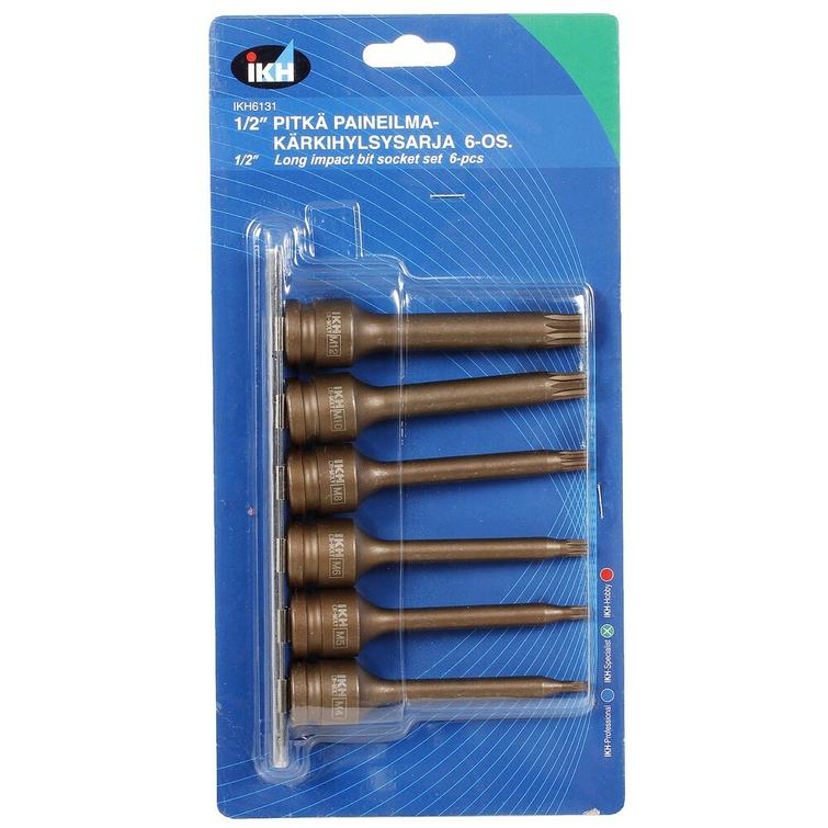 TÄHTIHYLSYSARJA XZN 1/2' M4-M12 6-OS. IKH6131