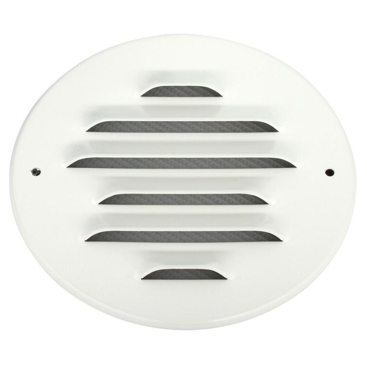 ULKOSÄLEIKKÖ PTUP 100MM PYÖREÄ VALKOINEN HE0145