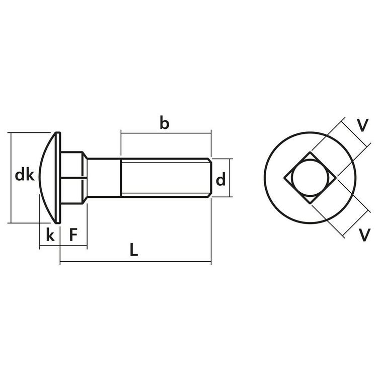 LUKKOKANTAPULTTI M10X40 8.8 DIN603 PL1004088