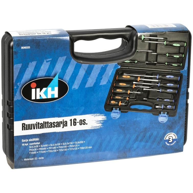 RUUVITALTTASARJA 16-OS. TORX/PH/LATTA IKH6333