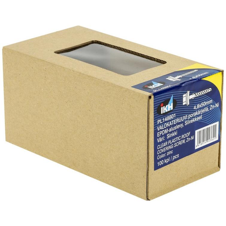 VALOKATERUUVI 4,8X50MM 100KPL ZN-NI PORA PL148801