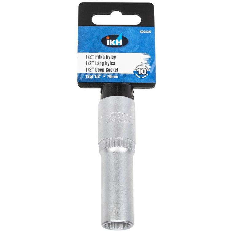 HYLSY 1/2'- 1/2' 12-KULMA PITKÄ XD04227