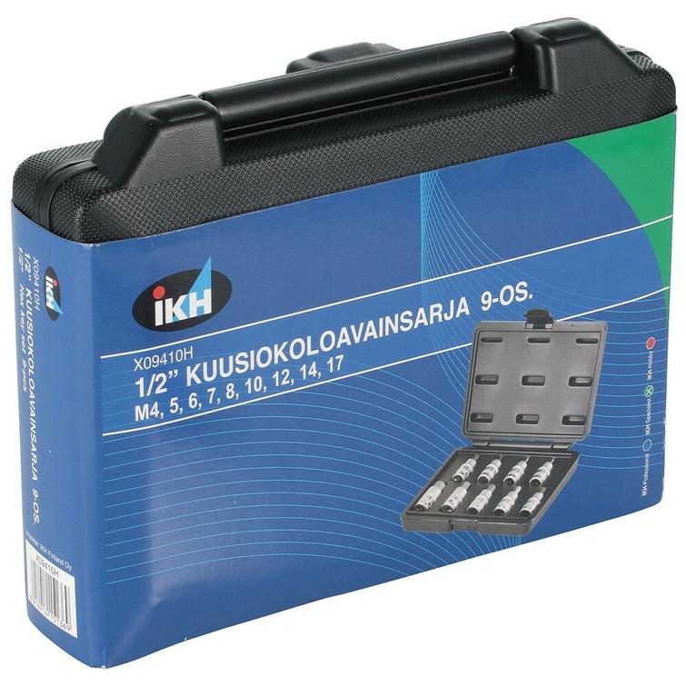 KUUSIOKOLOHYLSYSARJA 1/2' 9-OS. 4-17MM X09410H