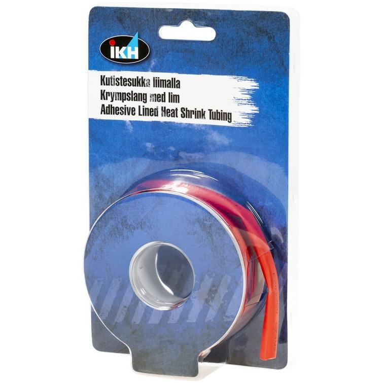 KUTISTESUKKA LIIMALLA 6,4MM 3M PUNAINEN IKH6631