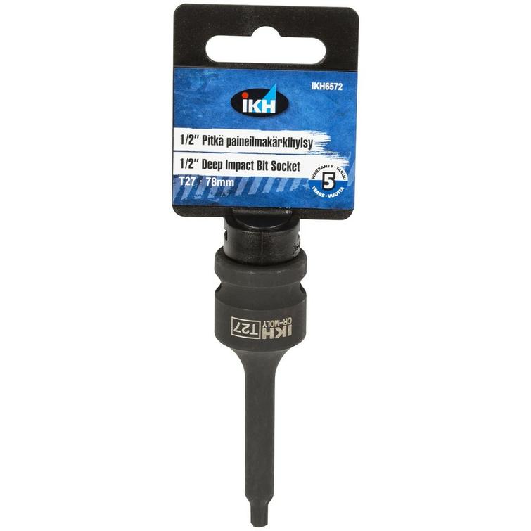 PAINEILMAKÄRKIHYLSY 1/2' T27 78MM IKH6572