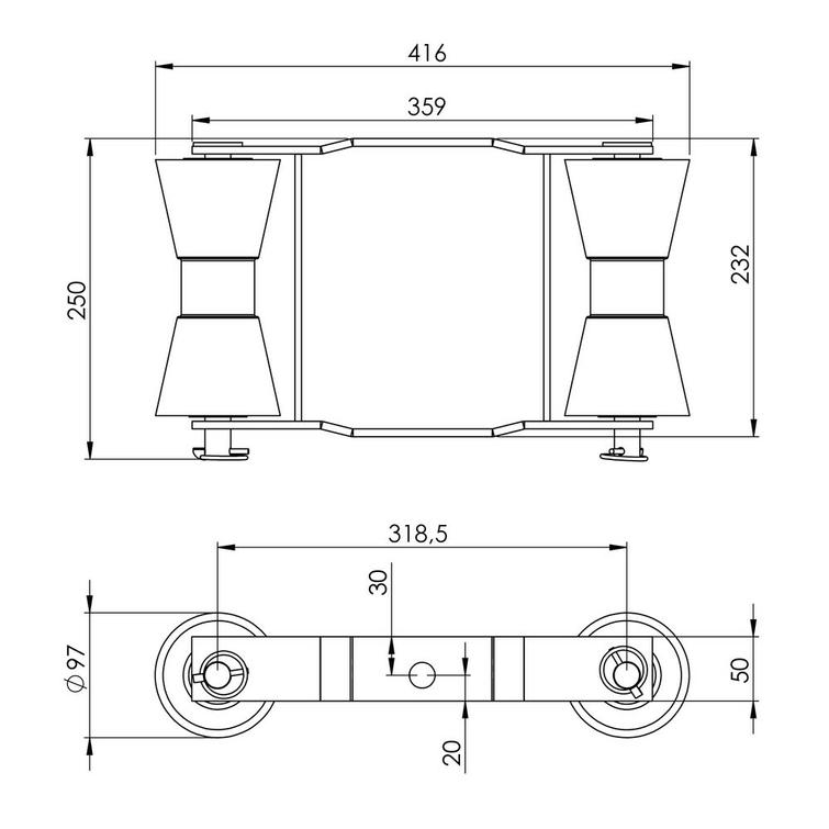 KIPPISARJA VENETELAAN PV0004 PU-RULLILLA PV0005