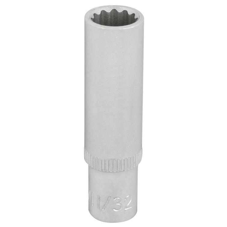 HYLSY 1/4' 12-KULMA 11/32' PITKÄ (50MM) XD04903