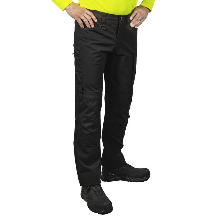 HOUSUT STRETCH D108 KROMIITTI MUSTA