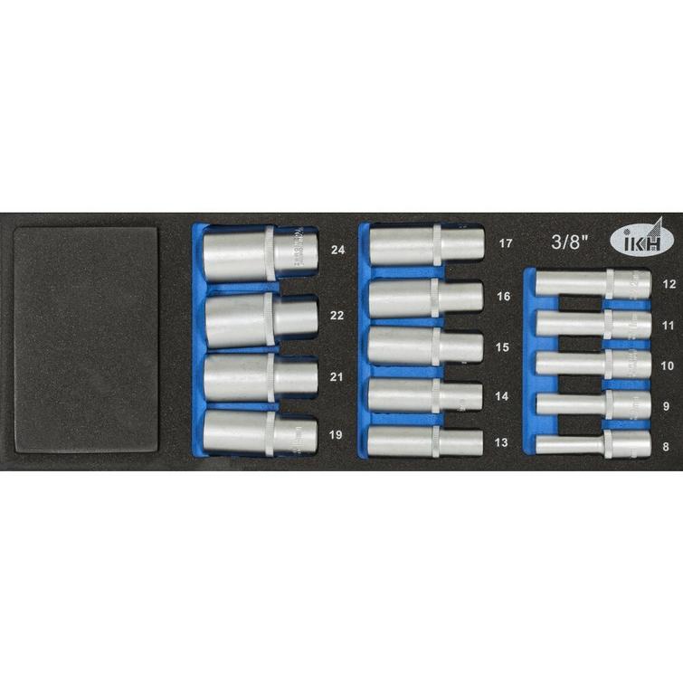 HYLSYSARJA PITKÄ 3/8' 14-OS. MM S IKHF019
