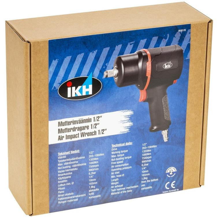 MUTTERINVÄÄNNIN 1/2' 1890NM KOMPOSIITTI IKH8126