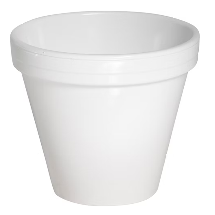 Valkoinen saviruukkku 16/18 cm