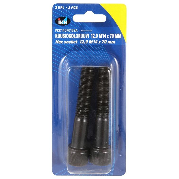 KUUSIOKOLORUUVI M14X70 12.9 2KPL DIN912 PKK14070129A
