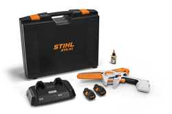 STIHL GTA 30 akkuoksasaha setti (2xAS 2 akku ja AL 5-2 laturi)
